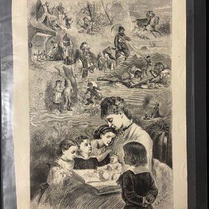 Harper's Weekly, Woodcut Engraving, Antique Print